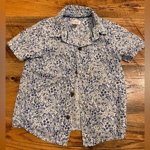 Boys floral button up